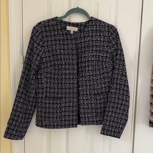 Talbots Black and White Tweed Blazer